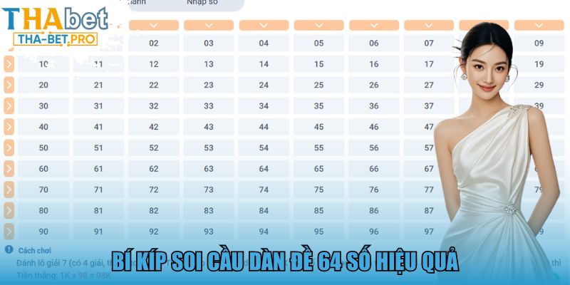 Bí kíp soi cầu dàn đề 64 số hiệu quả