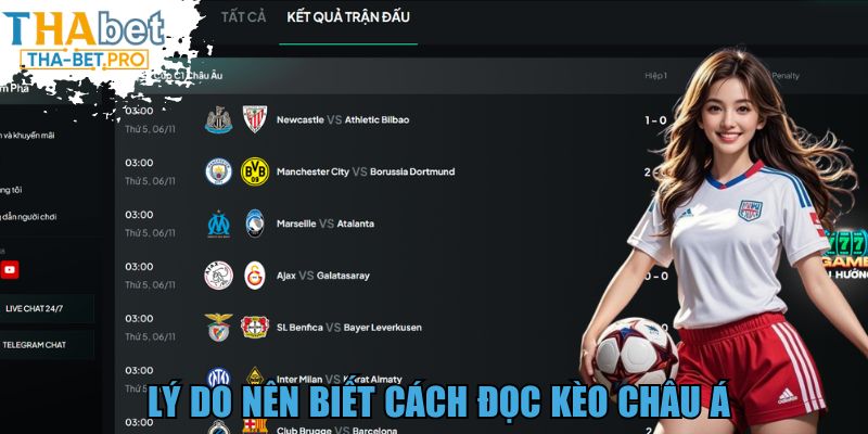 Lý do nên biết cách đọc kèo Châu Á